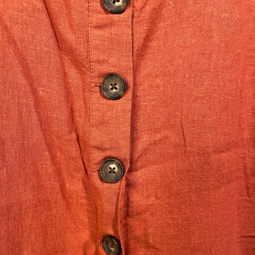 Marine Layer Sydney Button Front Jumpsuit - S - Picture 5 of 10